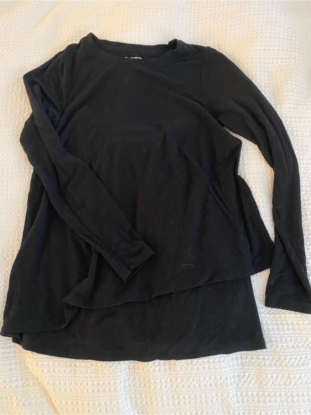 A Pea in the Pod Black Layered Maternity Long Sleeve Tee